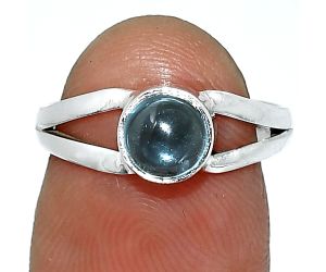 London Blue Topaz Ring size-6 SDR238309 R-1505, 6x6 mm