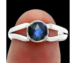 Blue Labradorite Checker Ring size-7 SDR238310 R-1505, 6x6 mm