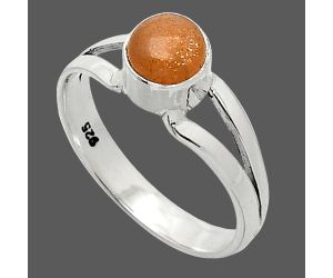 Sunstone Ring size-7 SDR238314 R-1505, 6x6 mm