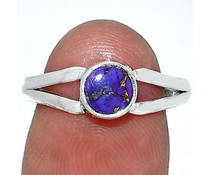Copper Purple Turquoise Ring size-8 SDR238317 R-1505, 6x6 mm
