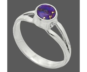 Copper Purple Turquoise Ring size-8 SDR238317 R-1505, 6x6 mm
