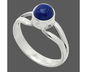 Lapis Lazuli Ring size-6 SDR238318 R-1505, 6x6 mm