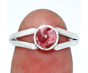 Pink Thulite Ring size-7 SDR238321 R-1505, 6x6 mm