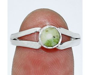 Green Opal Madagascar Ring size-7.5 SDR238325 R-1505, 6x6 mm