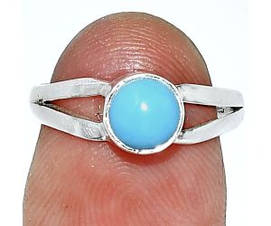Sleeping Beauty Turquoise Ring size-6 SDR238340 R-1505, 6x6 mm