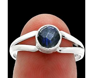 Blue Labradorite Checker Ring size-7.5 SDR238345 R-1505, 6x6 mm