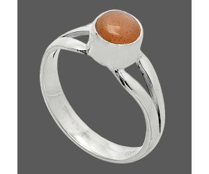 Sunstone Ring size-6 SDR238347 R-1505, 6x6 mm