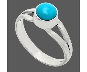 Sleeping Beauty Turquoise Ring size-7 SDR238356 R-1505, 6x6 mm