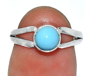 Sleeping Beauty Turquoise Ring size-6 SDR238358 R-1505, 6x6 mm