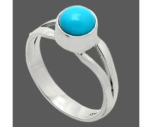Sleeping Beauty Turquoise Ring size-6 SDR238358 R-1505, 6x6 mm