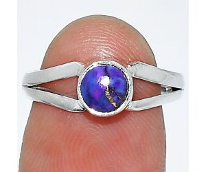 Copper Purple Turquoise Ring size-7 SDR238359 R-1505, 6x6 mm