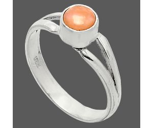 Pink Opal Ring size-8 SDR238360 R-1505, 6x6 mm