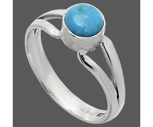 Sleeping Beauty Turquoise Ring size-7 SDR238372 R-1505, 6x6 mm