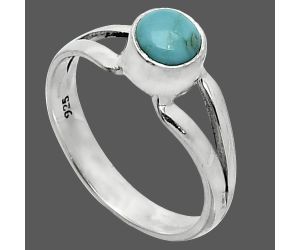 Natural Rare Turquoise Nevada Aztec Mt Ring size-7 SDR238373 R-1505, 6x6 mm