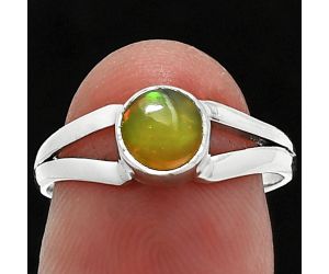Ethiopian Opal Ring size-7 SDR238385 R-1505, 6x6 mm
