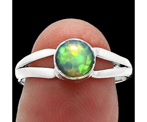 Ethiopian Opal Ring size-8 SDR238386 R-1505, 6x6 mm