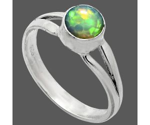 Ethiopian Opal Ring size-8 SDR238386 R-1505, 6x6 mm