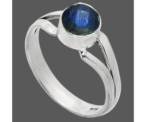 Blue Labradorite Checker Ring size-7 SDR238389 R-1505, 6x6 mm