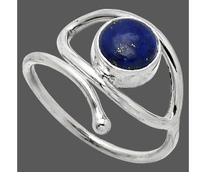 Eye - Lapis Lazuli Ring size-7.5 SDR238395 R-1254, 7x7 mm