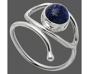 Eye - Lapis Lazuli Ring size-8.5 SDR238410 R-1254, 7x7 mm