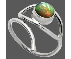 Eye - Ethiopian Opal Ring size-7 SDR238448 R-1254, 7x7 mm