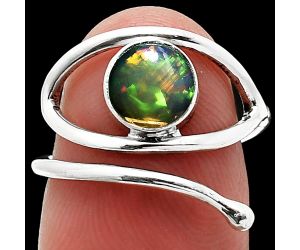 Eye - Ethiopian Opal Ring size-7 SDR238451 R-1254, 7x7 mm
