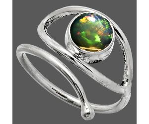 Eye - Ethiopian Opal Ring size-7 SDR238451 R-1254, 7x7 mm
