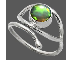 Eye - Ethiopian Opal Ring size-7 SDR238452 R-1254, 7x7 mm
