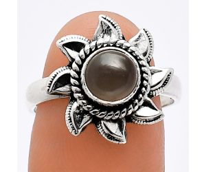 Sun - Gray Moonstone Ring size-8 SDR238482 R-1617, 7x7 mm