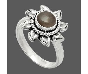 Sun - Gray Moonstone Ring size-8 SDR238482 R-1617, 7x7 mm