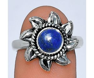 Sun - Lapis Lazuli Ring size-8 SDR238493 R-1617, 7x7 mm