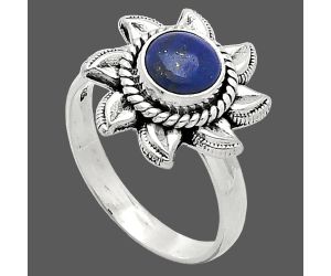 Sun - Lapis Lazuli Ring size-8 SDR238493 R-1617, 7x7 mm