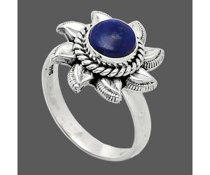 Sun - Lapis Lazuli Ring size-7 SDR238494 R-1617, 7x7 mm