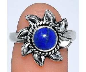 Sun - Lapis Lazuli Ring size-8 SDR238525 R-1617, 7x7 mm