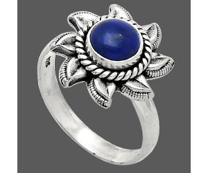 Sun - Lapis Lazuli Ring size-8 SDR238525 R-1617, 7x7 mm