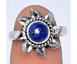 Sun - Lapis Lazuli Ring size-7.5 SDR238529 R-1617, 7x7 mm