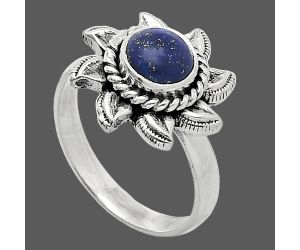 Sun - Lapis Lazuli Ring size-7.5 SDR238529 R-1617, 7x7 mm