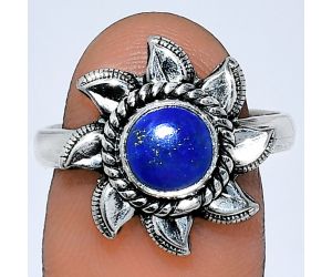 Sun - Lapis Lazuli Ring size-8 SDR238534 R-1617, 7x7 mm