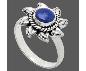 Sun - Lapis Lazuli Ring size-8 SDR238534 R-1617, 7x7 mm