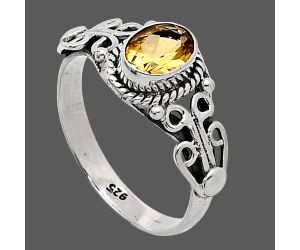 Citrine Ring size-7 SDR238574 R-1358, 5x7 mm