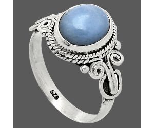 Angelite Ring size-7.5 SDR238597 R-1345, 8x10 mm