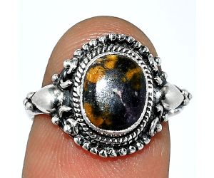 Indian Blanket Jasper Ring size-7 SDR238704 R-1291, 7x9 mm