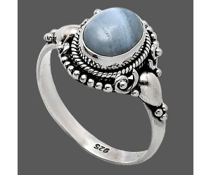 Blue Lace Agate Ring size-8.5 SDR238715 R-1291, 7x9 mm