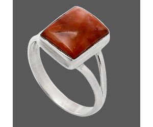 Red Moss Agate Ring size-8 SDR238720 R-1008, 9x11 mm
