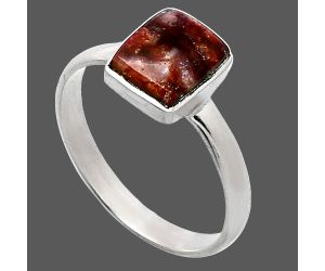 Indian Blanket Jasper Ring size-10 SDR238725 R-1001, 8x9 mm