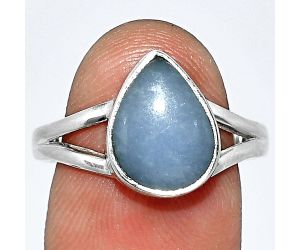 Angelite Ring size-9 SDR238727 R-1002, 9x12 mm