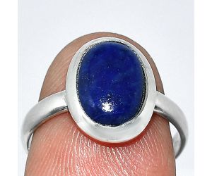 Lapis Lazuli Ring size-7 SDR238729 R-1004, 7x10 mm