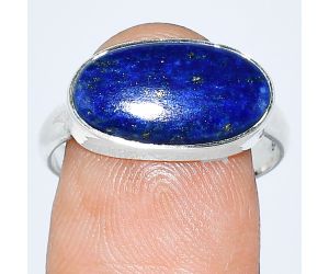 Lapis Lazuli Ring size-9 SDR239138 R-1057, 9x16 mm