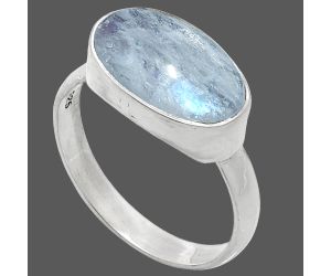 Rainbow Moonstone Ring size-8.5 SDR239152 R-1057, 8x14 mm