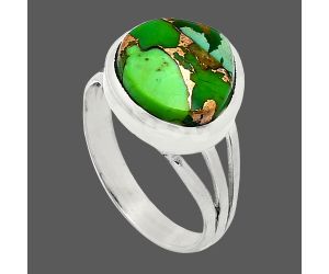 Copper Green Turquoise Ring size-7 SDR239160 R-1006, 12x12 mm